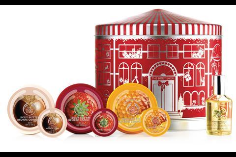The Body Shop has a traditional music box on offer filled with beauty goodies to make it a perfect gift.